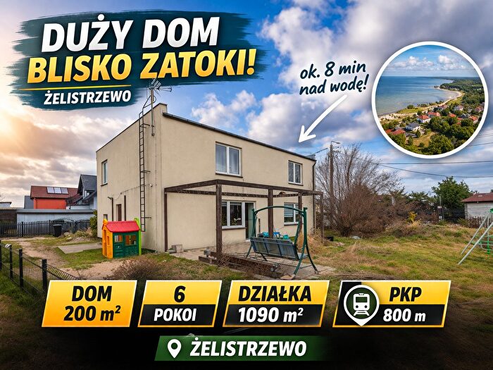Dom 6-pokojowy na sprzedaż, Żelistrzewo