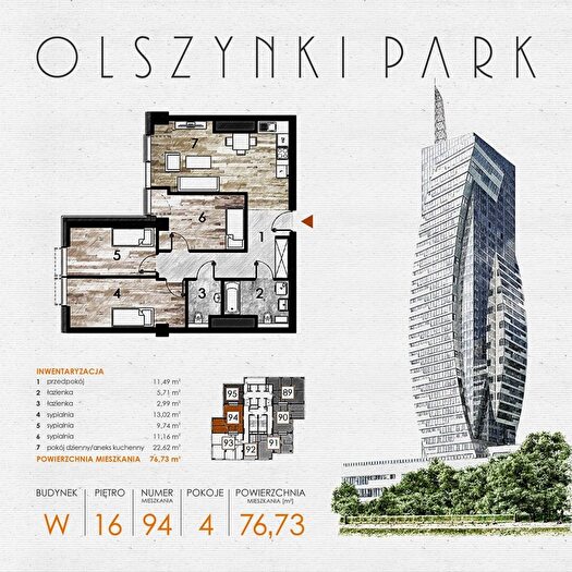 Mieszkanie 4-pokojowe na sprzedaż, Rzeszów – Szopena