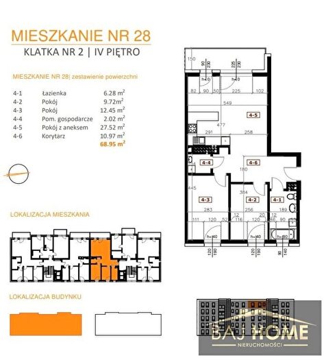 Mieszkanie 3-pokojowe na sprzedaż, Grudziądz
