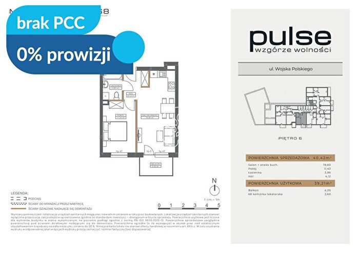 Mieszkanie 2-pokojowe na sprzedaż, Bydgoszcz – Wojska Polskiego