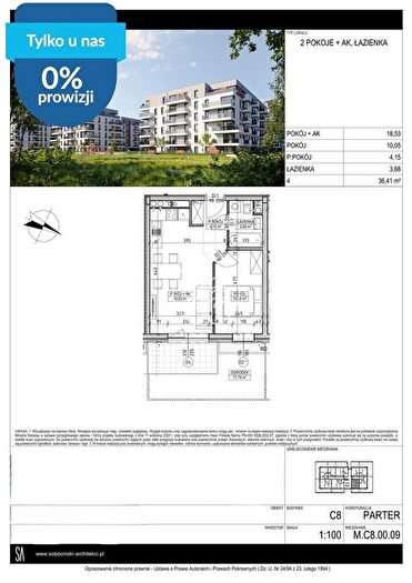 Mieszkanie 2-pokojowe na sprzedaż, Bydgoszcz – Fordońska