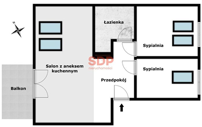 Mieszkanie 3-pokojowe na sprzedaż, Wilczyce