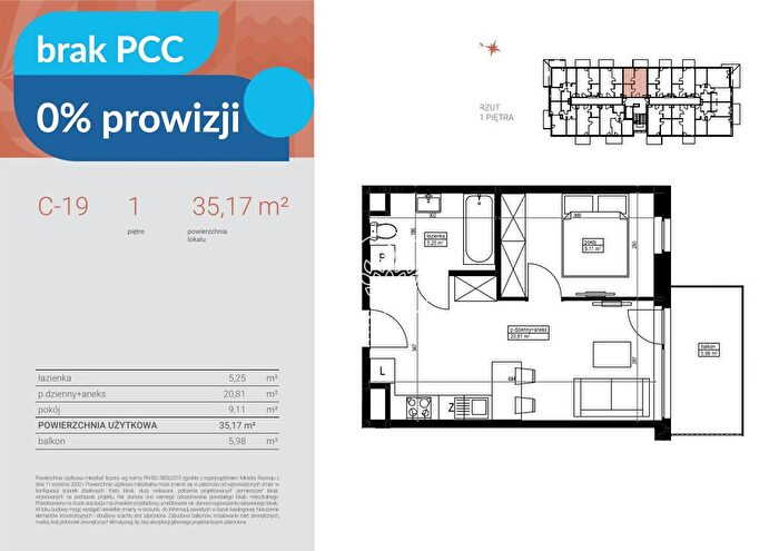 Mieszkanie 2-pokojowe na sprzedaż, Bydgoszcz – Flisacka