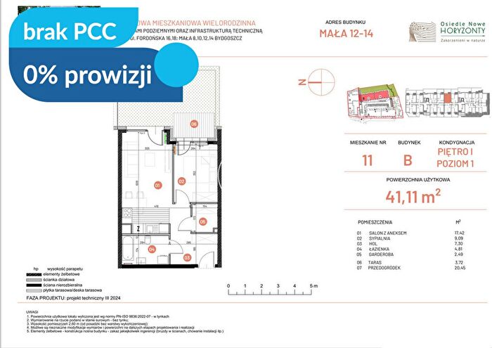 Mieszkanie 2-pokojowe na sprzedaż, Bydgoszcz – Fordońska