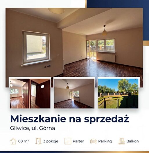 Mieszkanie 3-pokojowe na sprzedaż, Gliwice – Górna