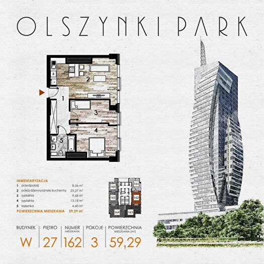 Mieszkanie 3-pokojowe na sprzedaż, Rzeszów – Szopena