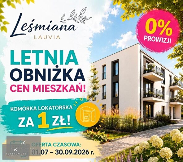 Mieszkanie 2-pokojowe na sprzedaż, Namysłów – Bolesława Leśmiana
