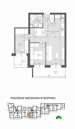 Mieszkanie 3-pokojowe na sprzedaż, Białystok – Towarowa