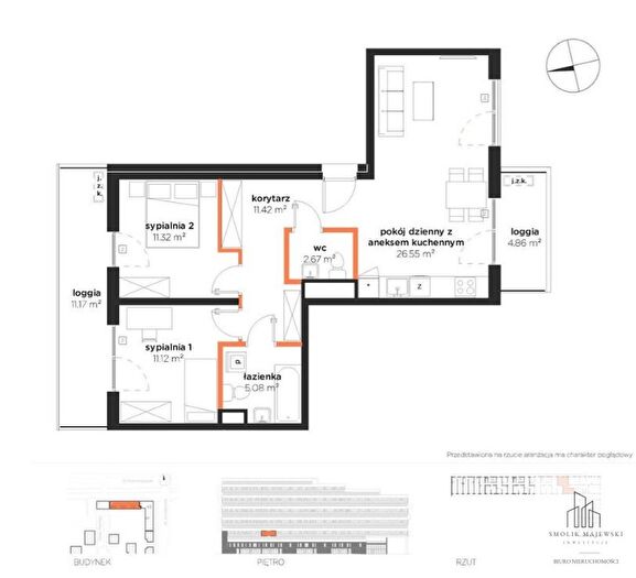 Mieszkanie 3-pokojowe na sprzedaż, Wrocław – aleja Architektów