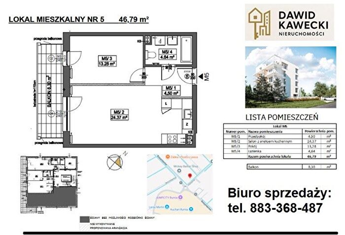 Mieszkanie 2-pokojowe na sprzedaż, Rumia