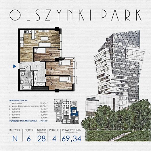 Mieszkanie 4-pokojowe na sprzedaż, Rzeszów – Szopena