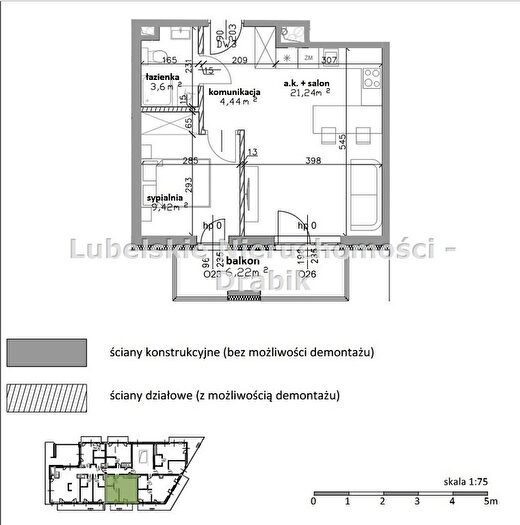 Mieszkanie 2-pokojowe na sprzedaż, Lublin