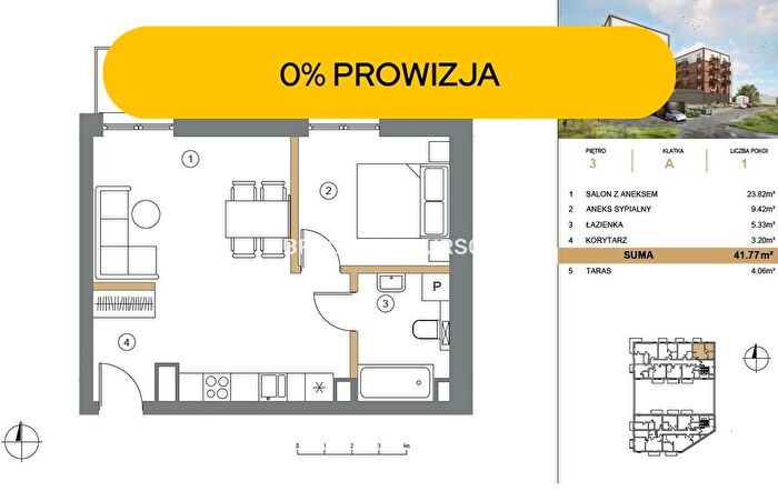 Mieszkanie 2-pokojowe na sprzedaż, Wieliczka – Adama Asnyka