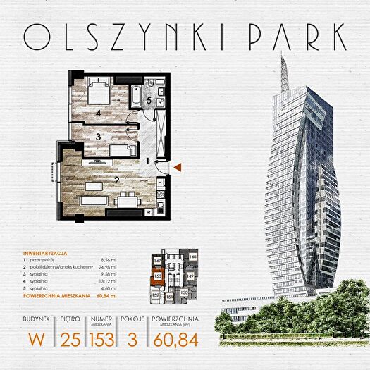 Mieszkanie 3-pokojowe na sprzedaż, Rzeszów – Szopena