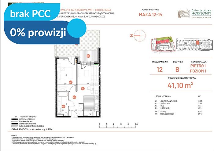 Mieszkanie 2-pokojowe na sprzedaż, Bydgoszcz – Fordońska