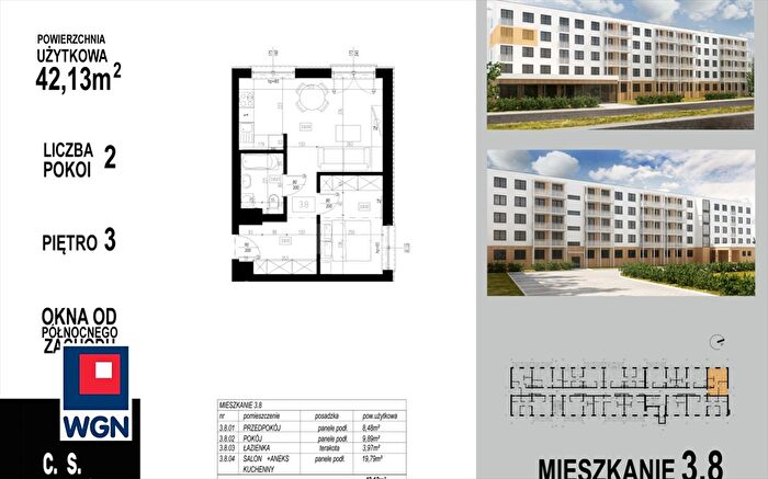Mieszkanie 2-pokojowe na sprzedaż, Głogów – Wojska Polskiego