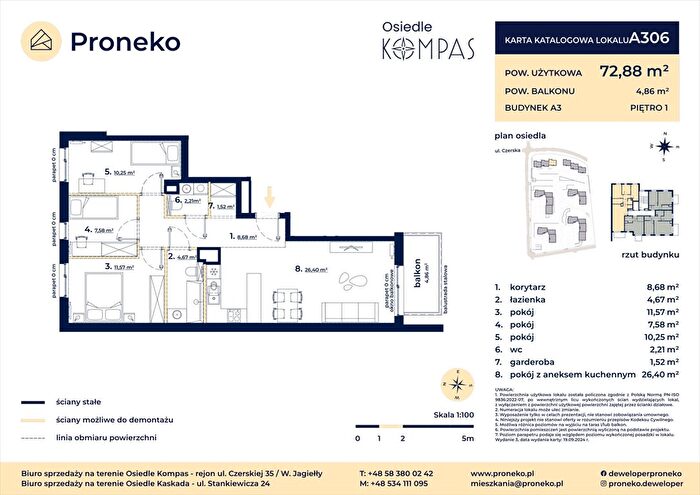 Mieszkanie 4-pokojowe na sprzedaż, Gdańsk – Oskara Żawrockiego