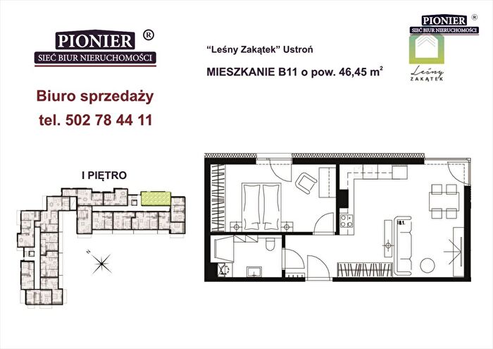 Mieszkanie 2-pokojowe na sprzedaż, Ustroń