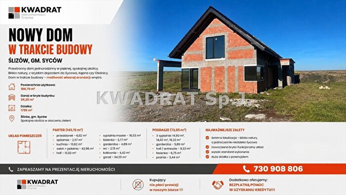Dom 5-pokojowy na sprzedaż, Ślizów