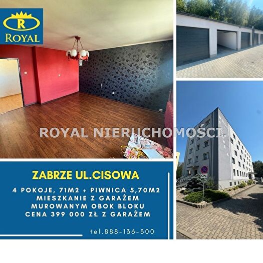 Mieszkanie 4-pokojowe na sprzedaż, Zabrze