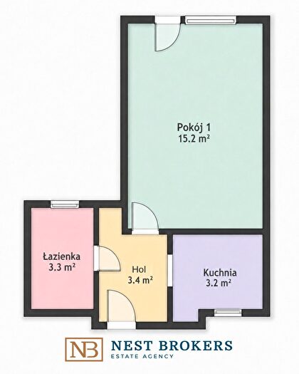 Mieszkanie 1-pokojowe na sprzedaż, Kraków – Na Błonie