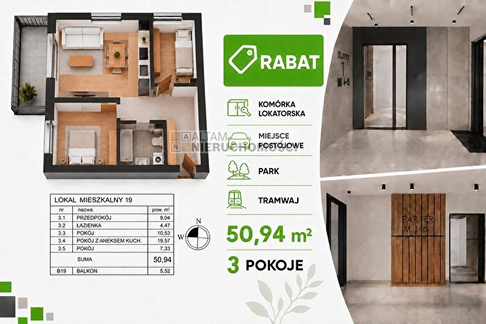 Mieszkanie 3-pokojowe na sprzedaż, Kraków