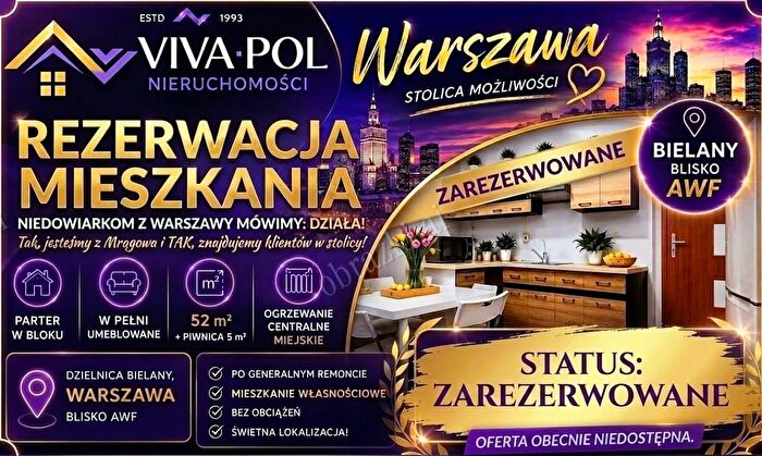 Mieszkanie 4-pokojowe na sprzedaż, Warszawa