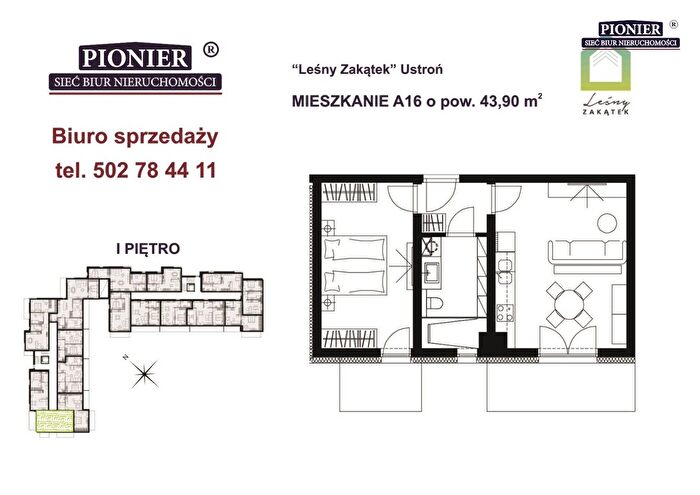 Mieszkanie 2-pokojowe na sprzedaż, Ustroń