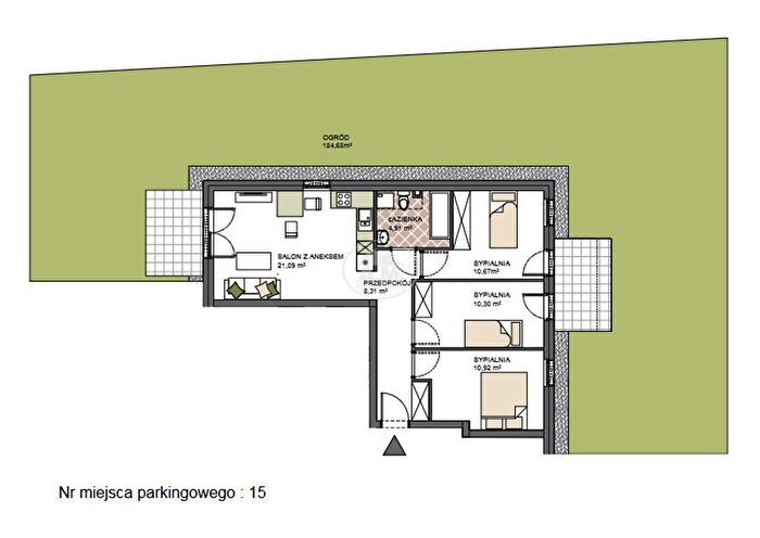 Mieszkanie 4-pokojowe na sprzedaż, Święta Katarzyna