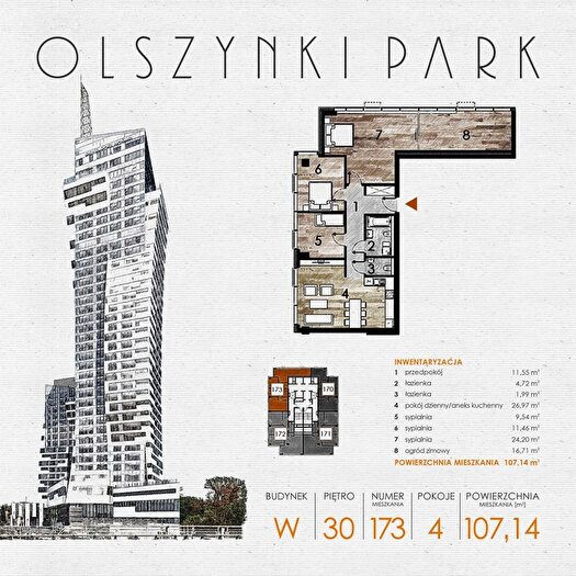 Mieszkanie 4-pokojowe na sprzedaż, Rzeszów – Szopena