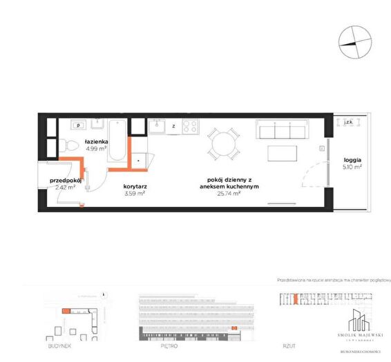 Mieszkanie 1-pokojowe na sprzedaż, Wrocław – aleja Architektów