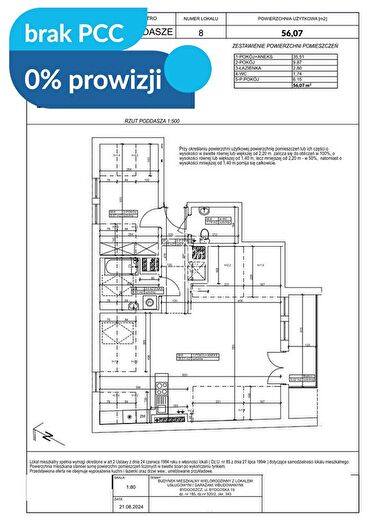 Mieszkanie 3-pokojowe na sprzedaż, Bydgoszcz – Bydgoska