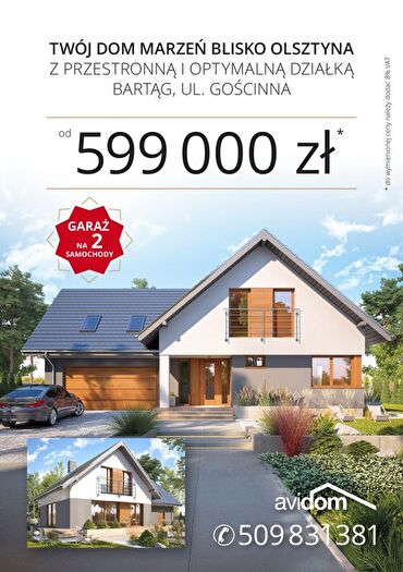Dom 7-pokojowy na sprzedaż, Bartąg