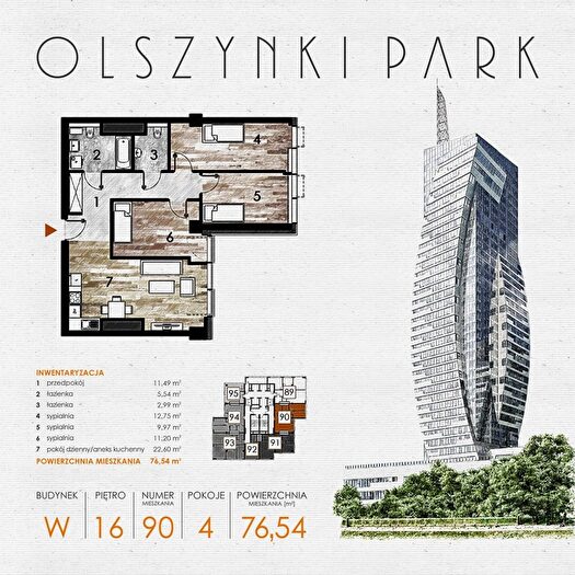 Mieszkanie 4-pokojowe na sprzedaż, Rzeszów – Szopena