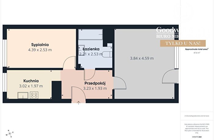 Mieszkanie 2-pokojowe na sprzedaż, Gdynia – Kazimierza Kruczkowskiego