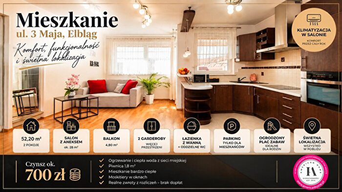 Mieszkanie 2-pokojowe na sprzedaż, Elbląg