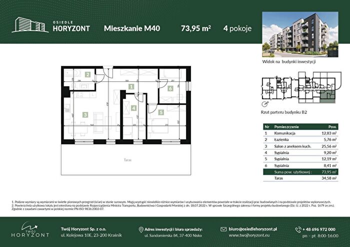 Mieszkanie 4-pokojowe na sprzedaż, Nisko