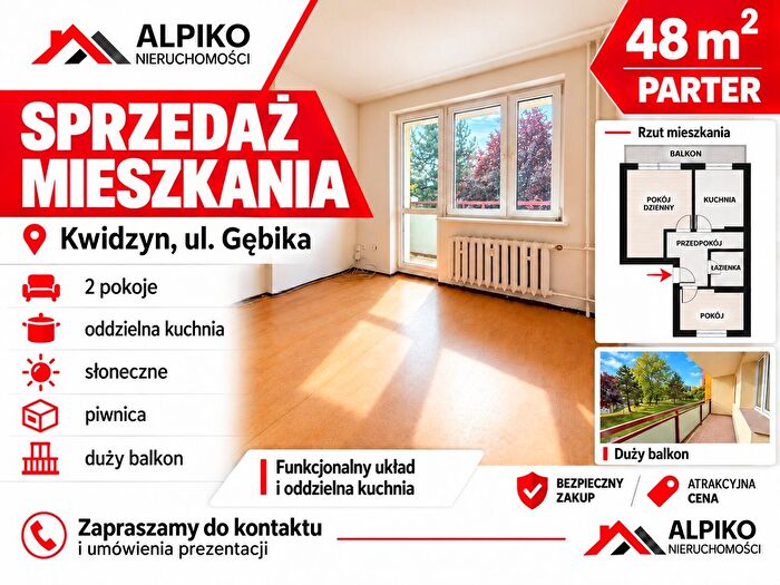 Mieszkanie 2-pokojowe na sprzedaż, Kwidzyn