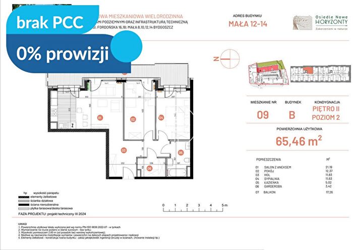 Mieszkanie 3-pokojowe na sprzedaż, Bydgoszcz – Fordońska