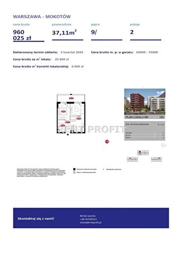 Mieszkanie 2-pokojowe na sprzedaż, Warszawa