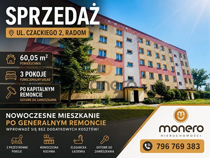 Mieszkanie 3-pokojowe na sprzedaż, Radom
