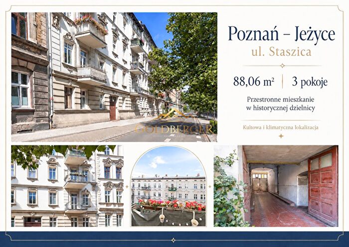 Mieszkanie 3-pokojowe na sprzedaż, Poznań – Stanisława Staszica