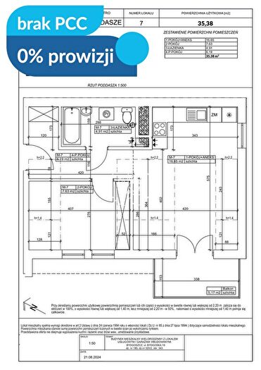 Mieszkanie 2-pokojowe na sprzedaż, Bydgoszcz – Bydgoska