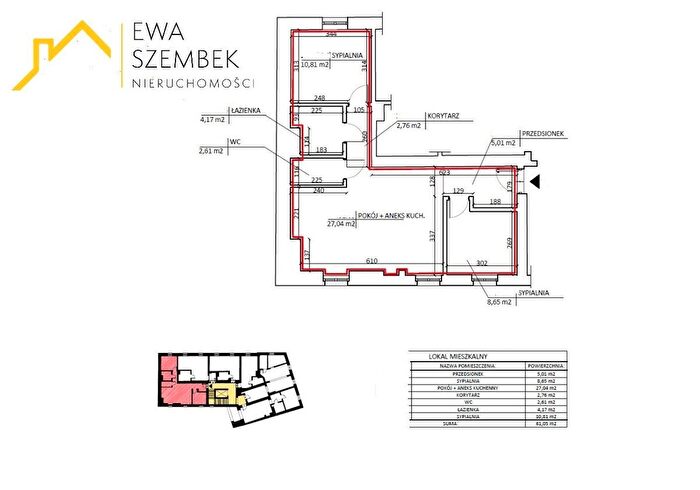 Mieszkanie 3-pokojowe na sprzedaż, Kraków – ok. Ronda Matecznego
