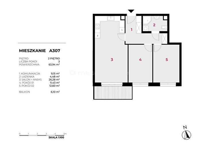 Mieszkanie 3-pokojowe na sprzedaż, Warszawa