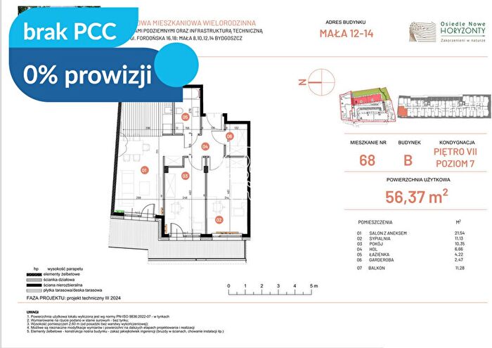 Mieszkanie 3-pokojowe na sprzedaż, Bydgoszcz – Fordońska