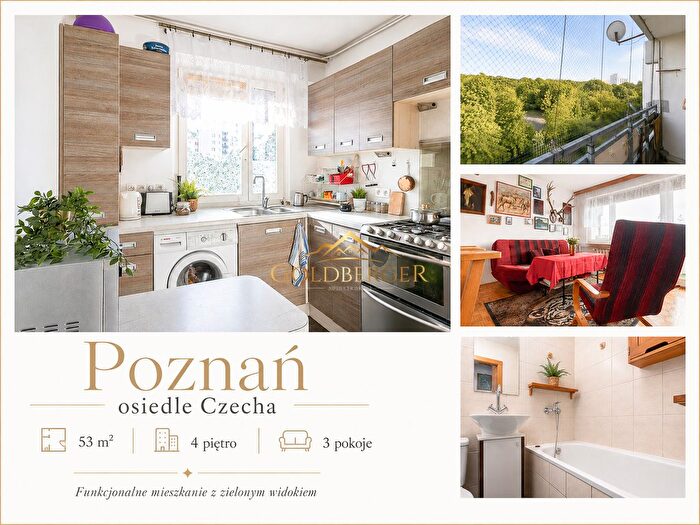 Mieszkanie 3-pokojowe na sprzedaż, Poznań – os. Czecha