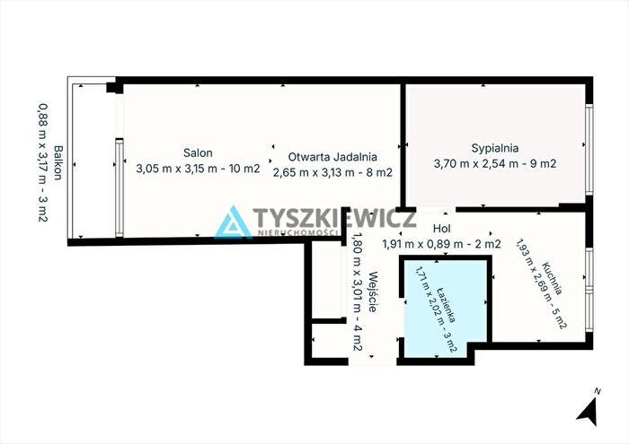 Mieszkanie 2-pokojowe na sprzedaż, Kościerzyna