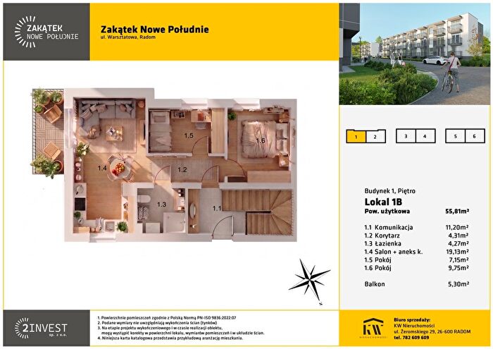 Mieszkanie 3-pokojowe na sprzedaż, Radom