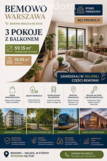 Mieszkanie 3-pokojowe na sprzedaż, Warszawa – Szeligowska